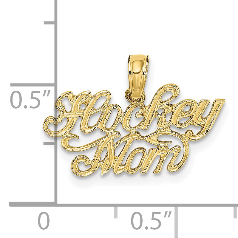 10K HOCKEY MOM Charm