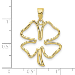 10k 4-Leaf Clover Pendant