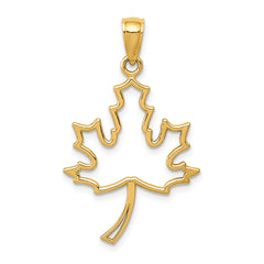 10k Maple Leaf Pendant