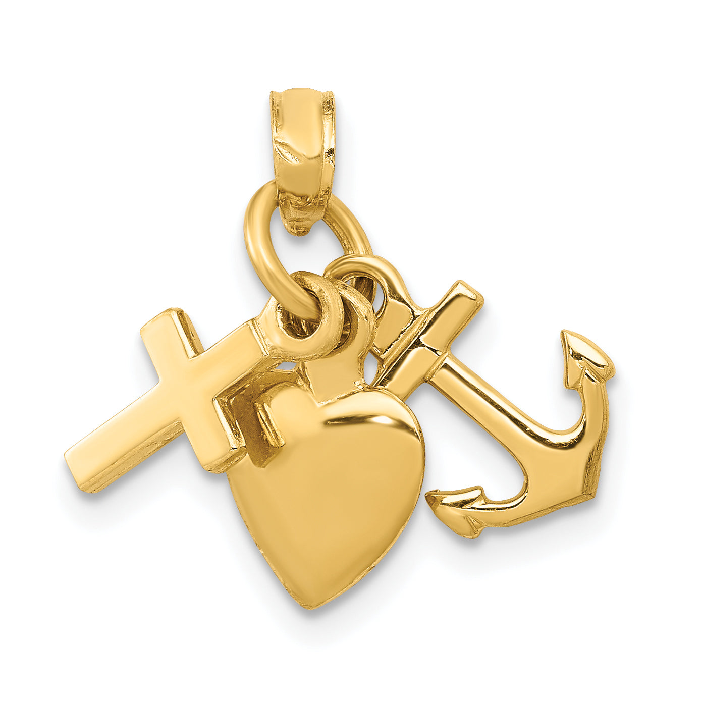 10K Faith, Hope and Charity Charm