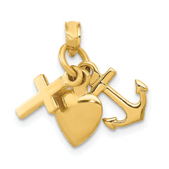 10K Faith, Hope and Charity Charm