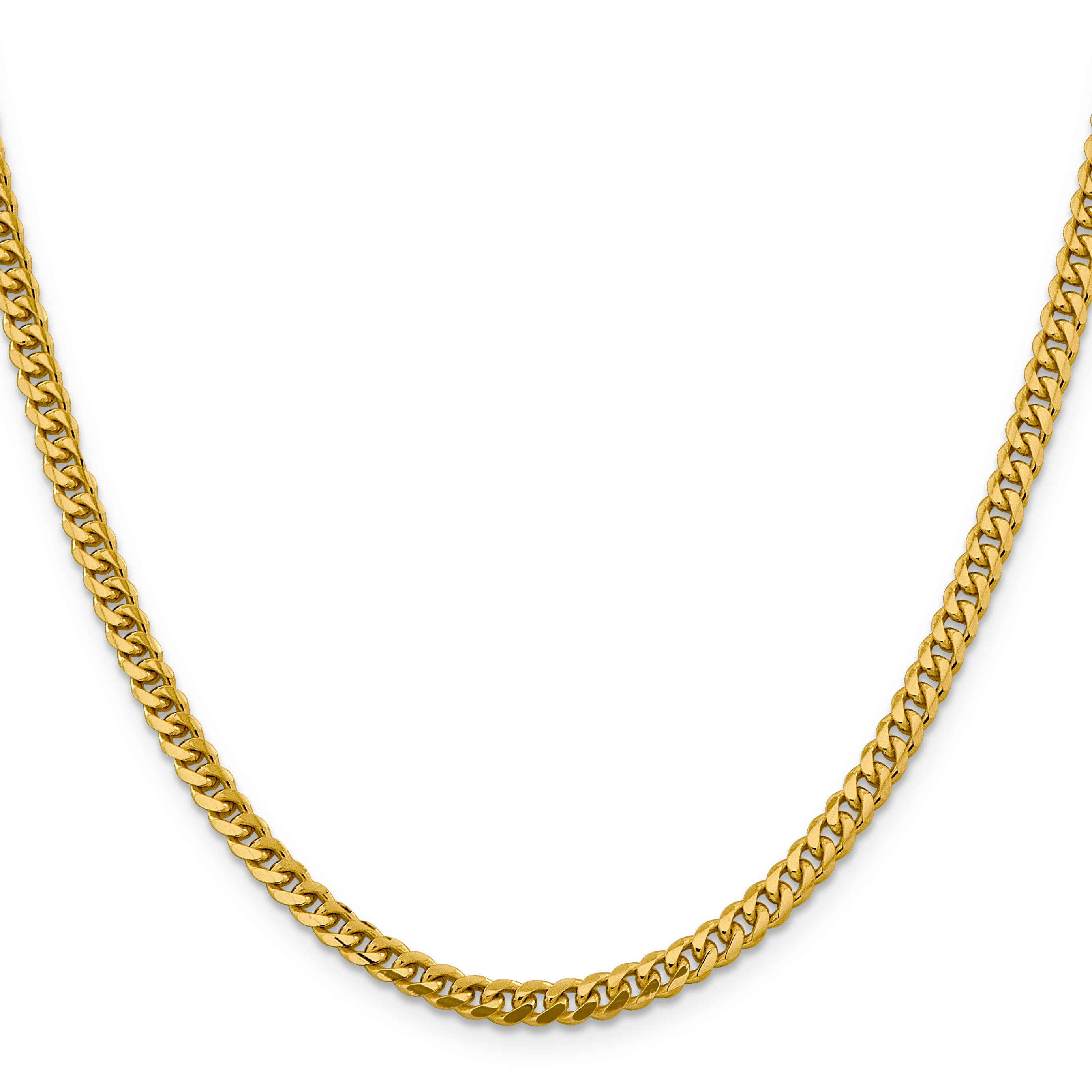 10K 4.25mm Solid Miami Cuban Chain