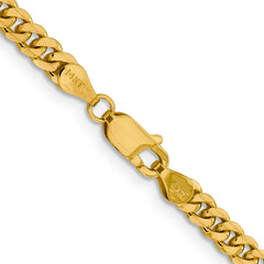 10K 4.25mm Solid Miami Cuban Chain