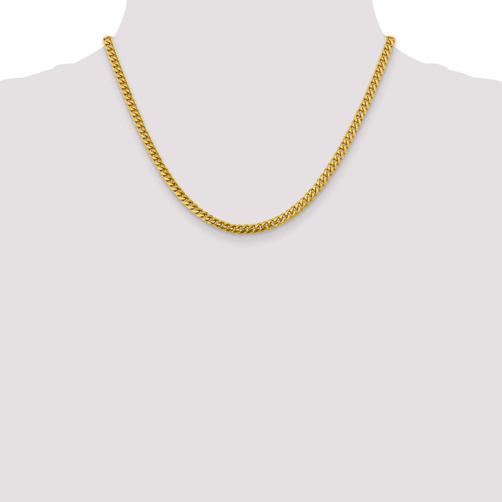 10K 4.25mm Solid Miami Cuban Chain