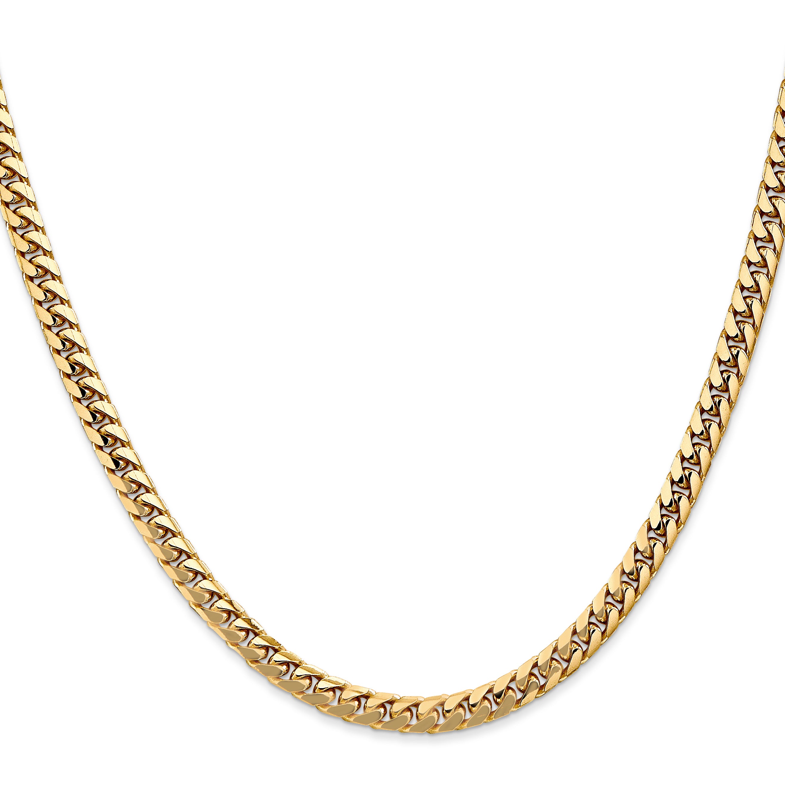 10K 4.3mm Solid Miami Cuban Chain