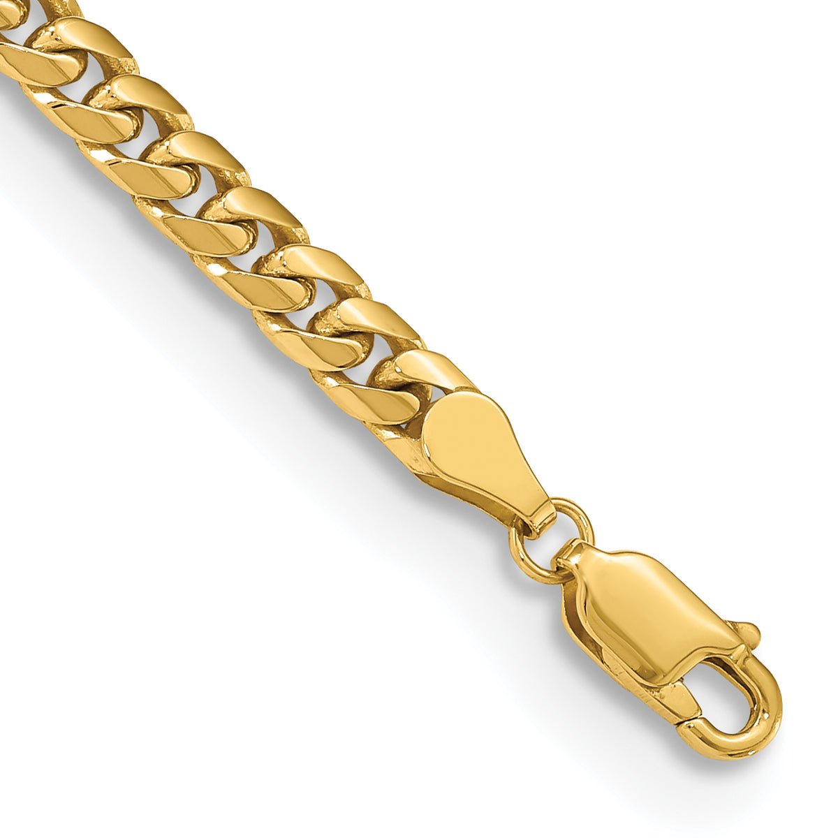 10K 4.3mm Solid Miami Cuban Chain