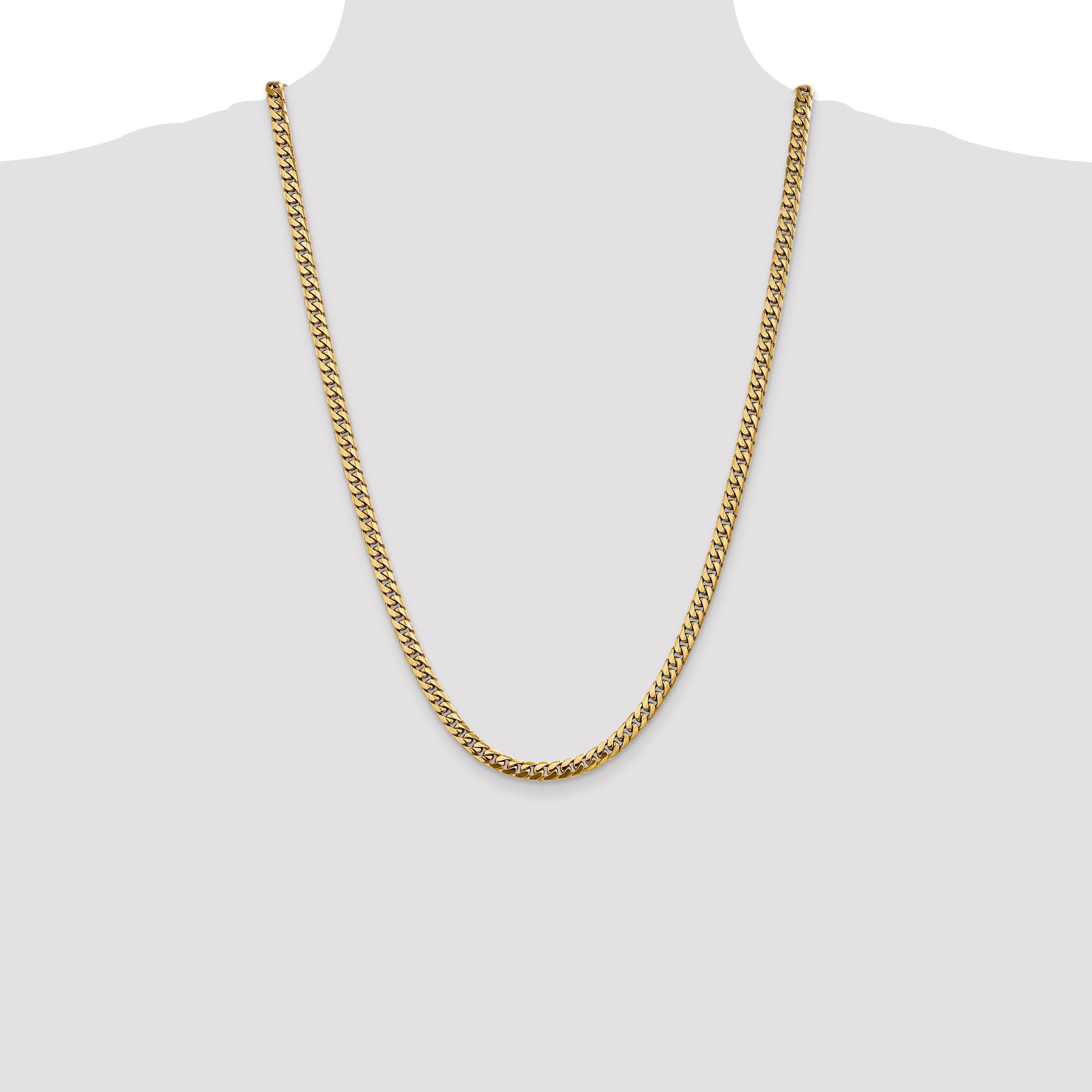 10K 5mm Solid Miami Cuban Chain