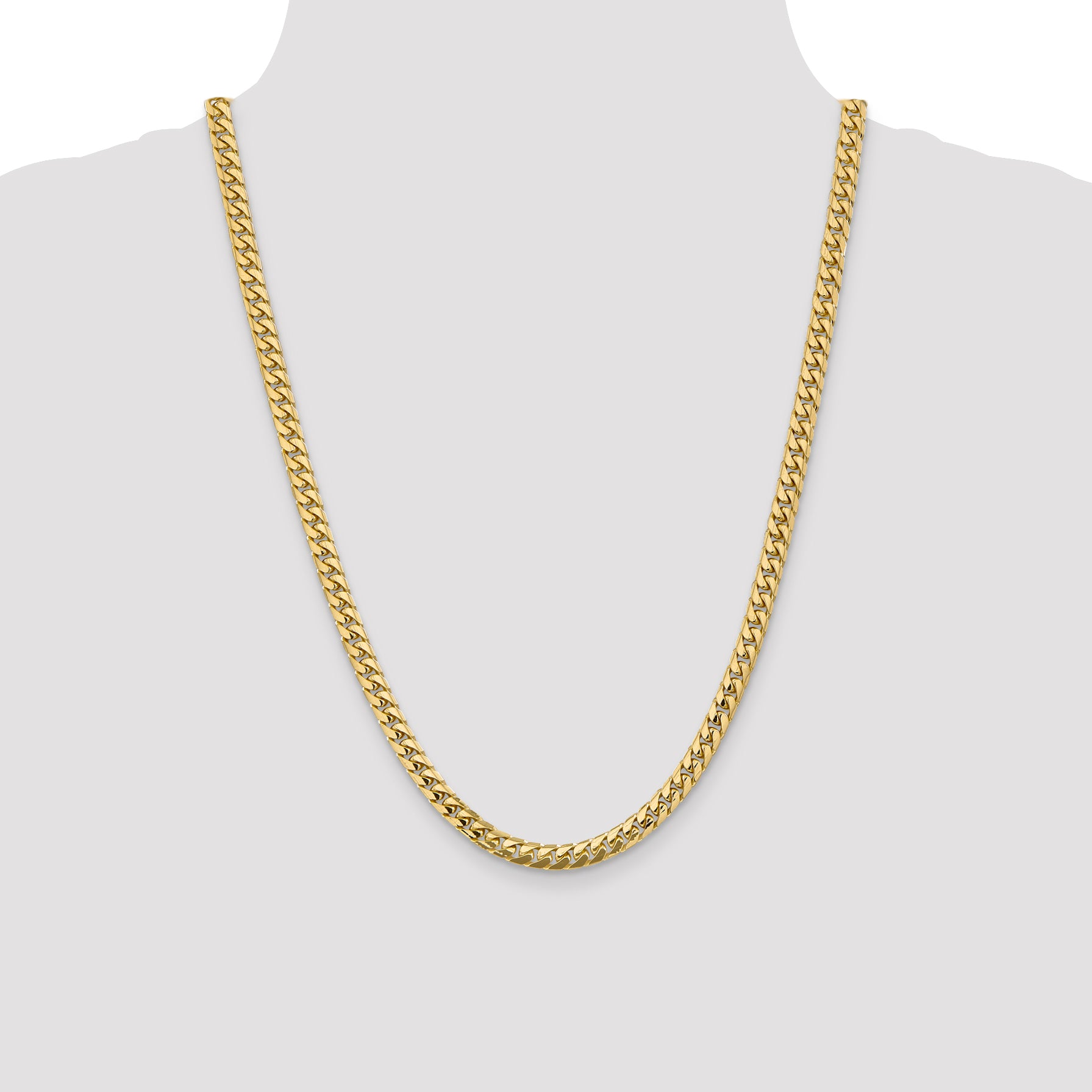 10K 5.5mm Solid Miami Cuban Chain