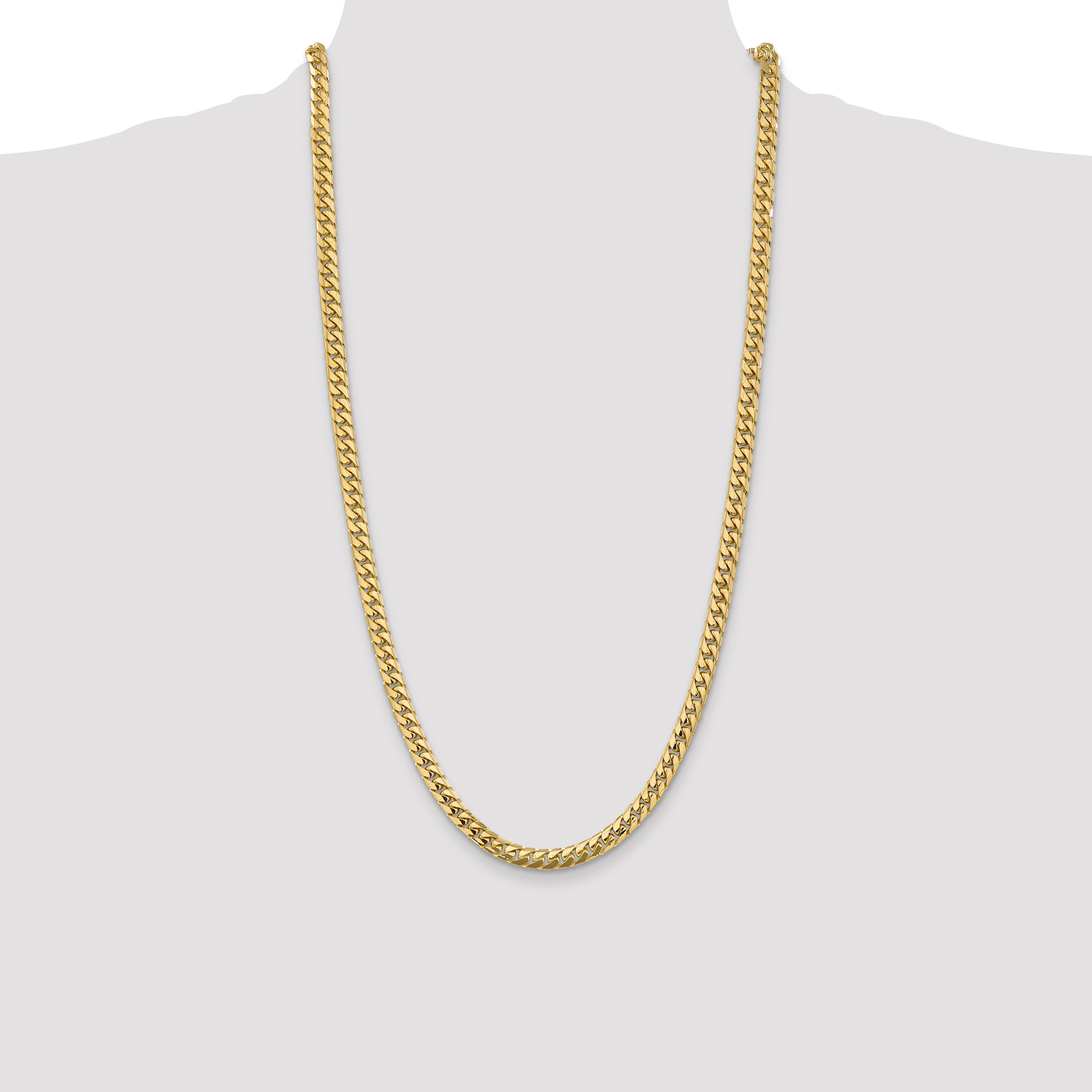 10K 5.5mm Solid Miami Cuban Chain