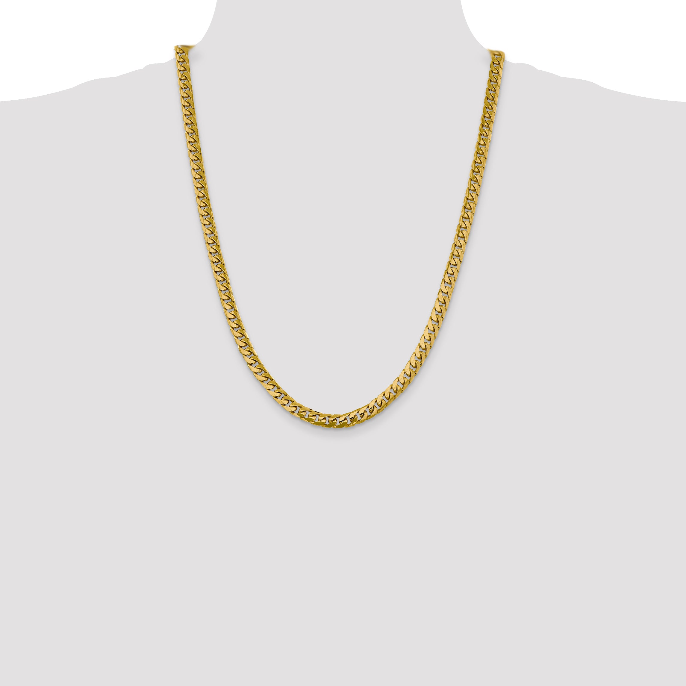 10K 6.25mm Solid Miami Cuban Chain