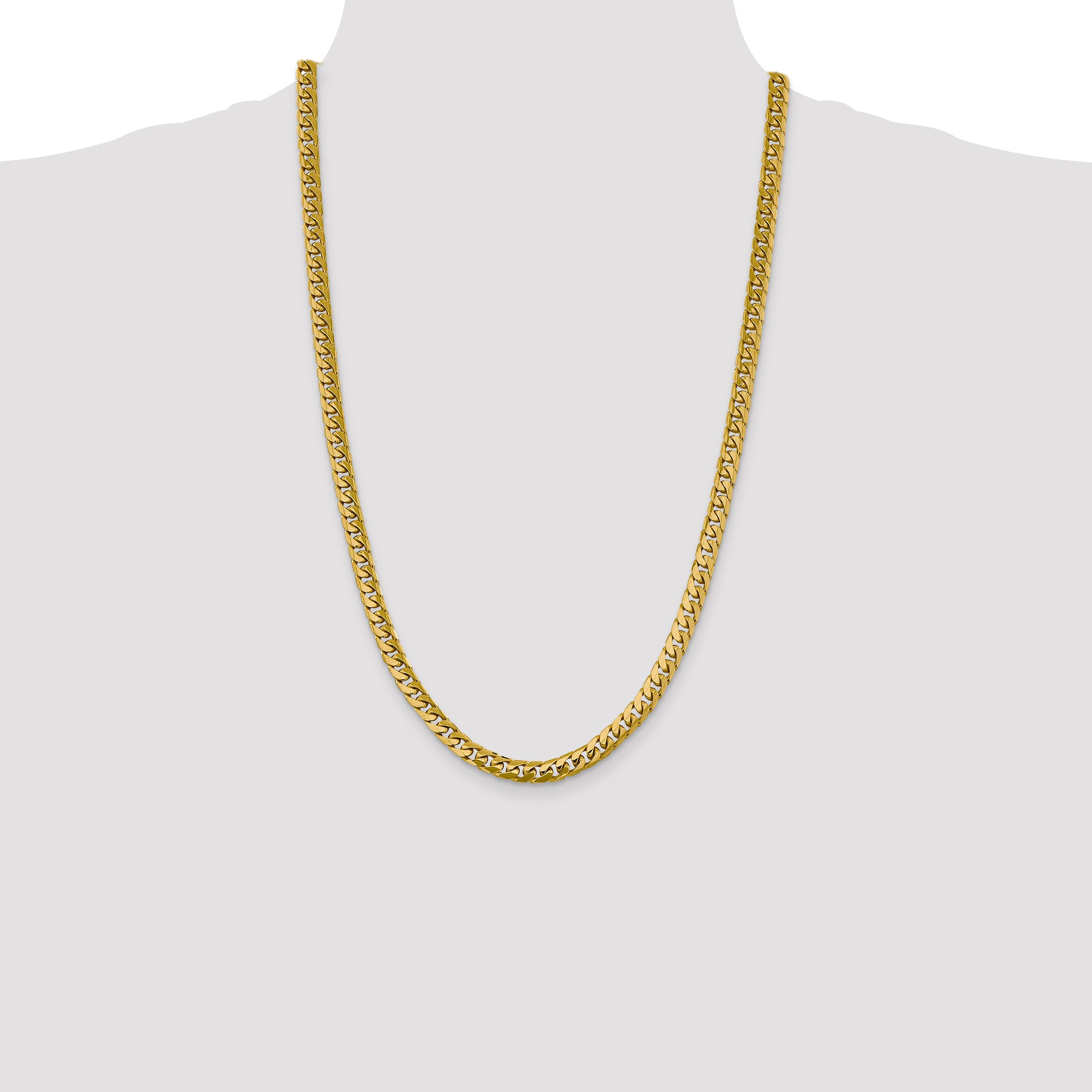 10K 6.25mm Solid Miami Cuban Chain