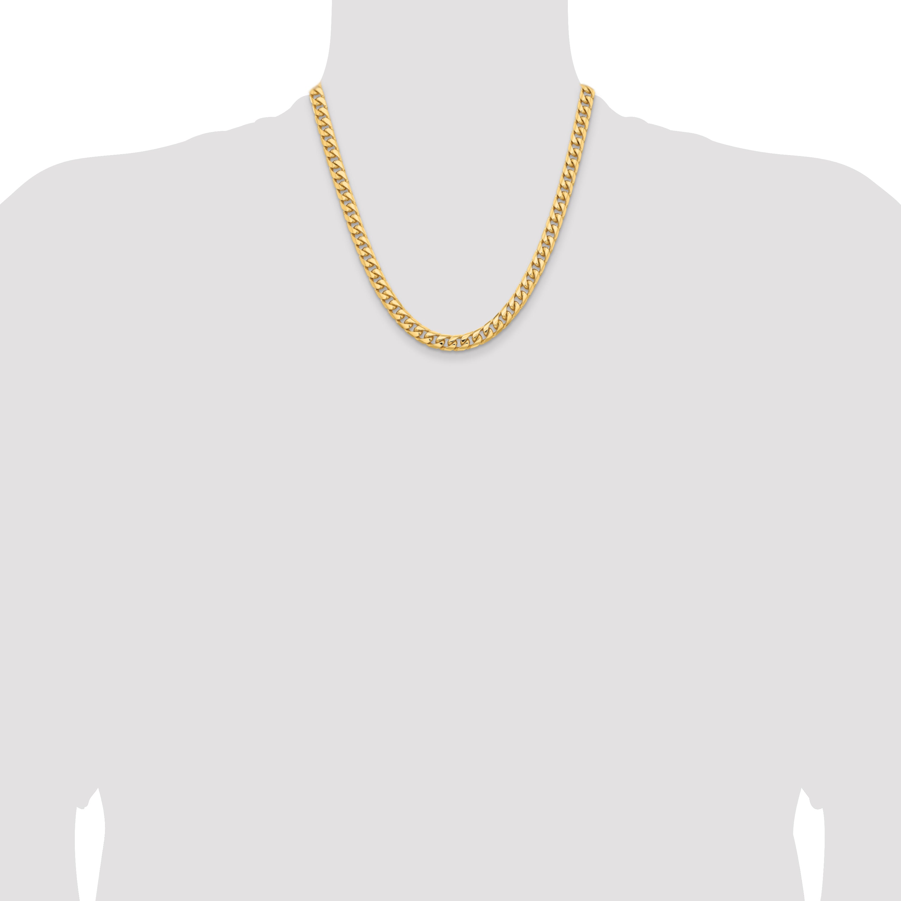 10K 6.75mm Solid Miami Cuban Chain