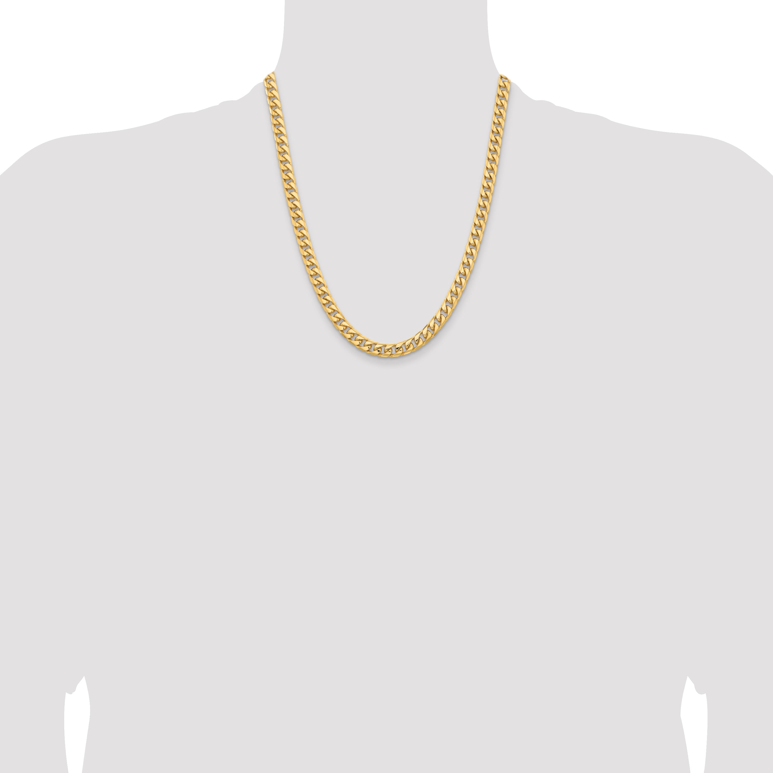 10K 6.75mm Solid Miami Cuban Chain