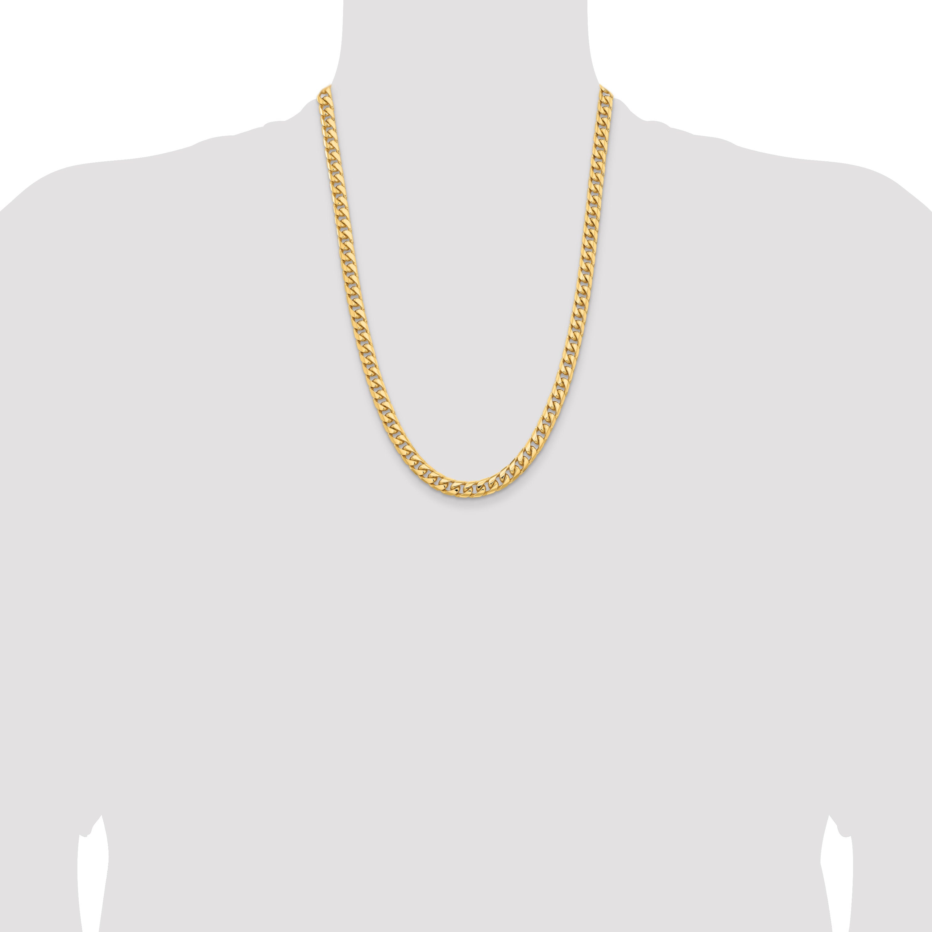 10K 6.75mm Solid Miami Cuban Chain