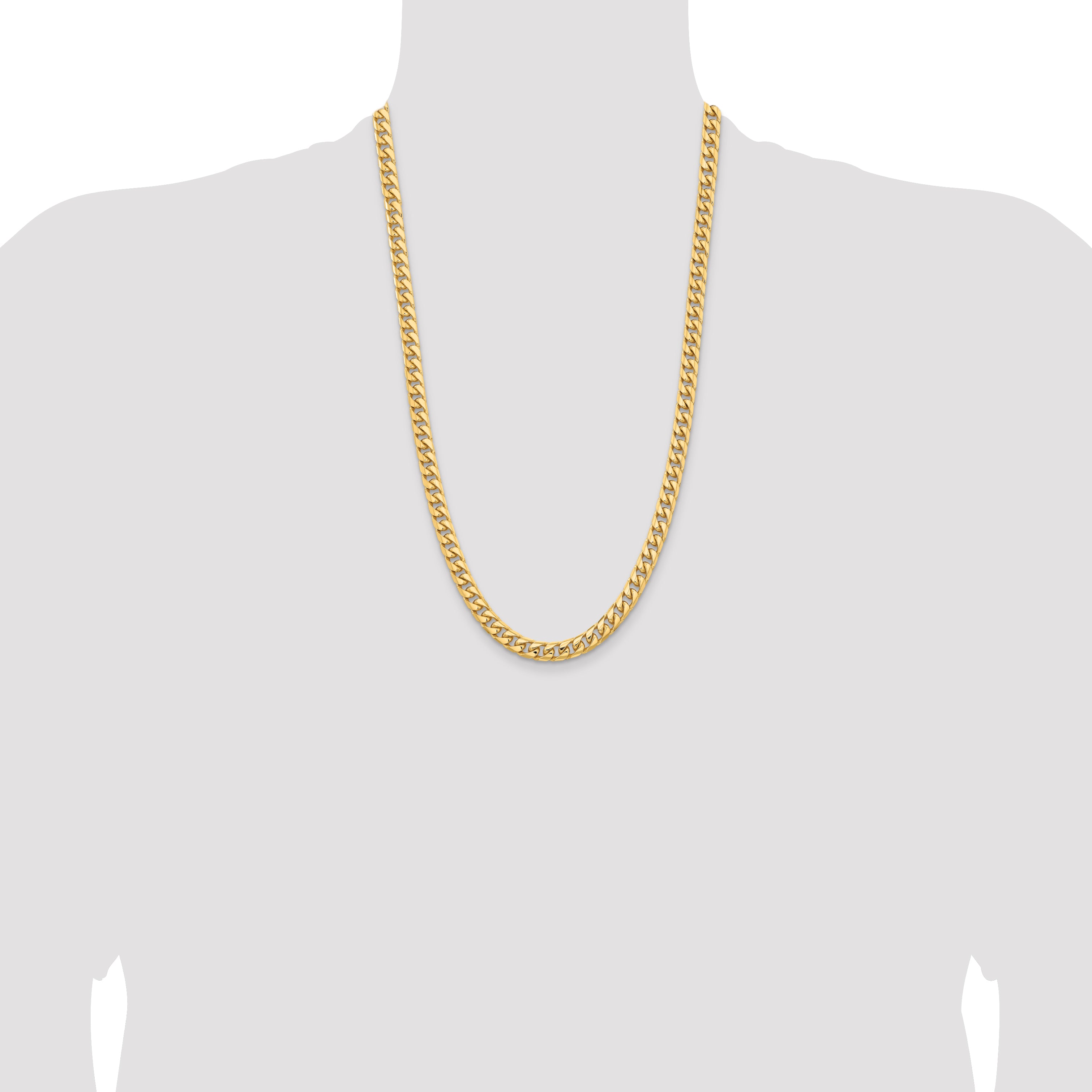 10K 6.75mm Solid Miami Cuban Chain