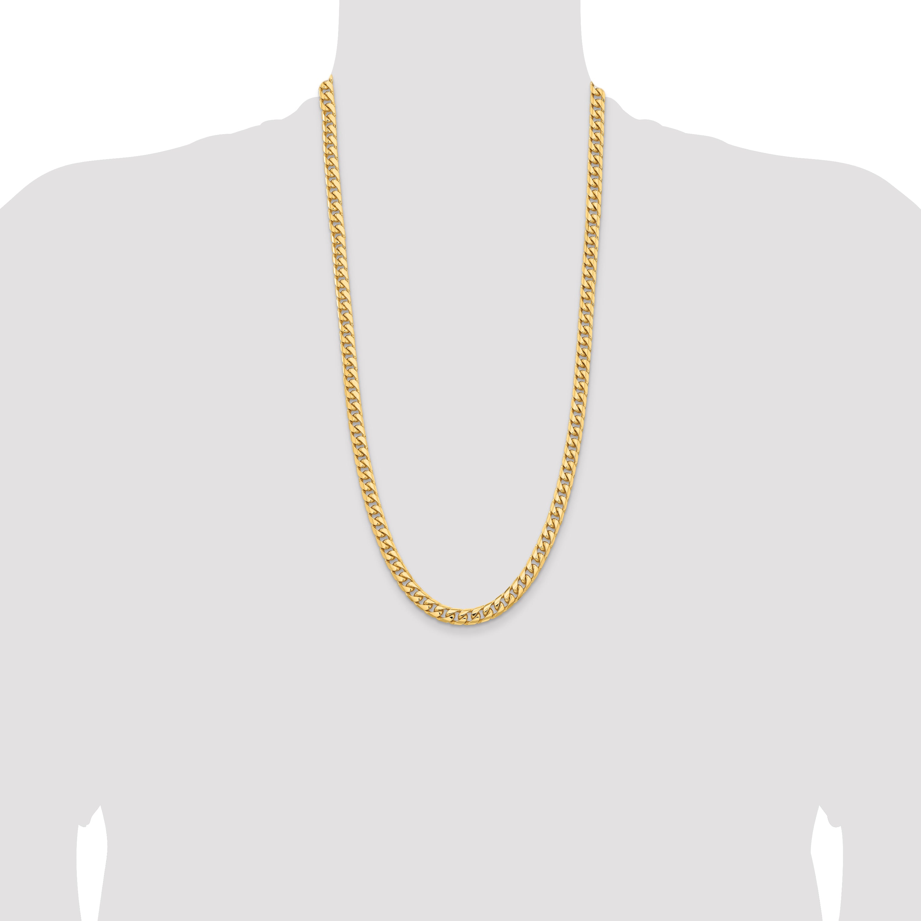 10K 6.75mm Solid Miami Cuban Chain