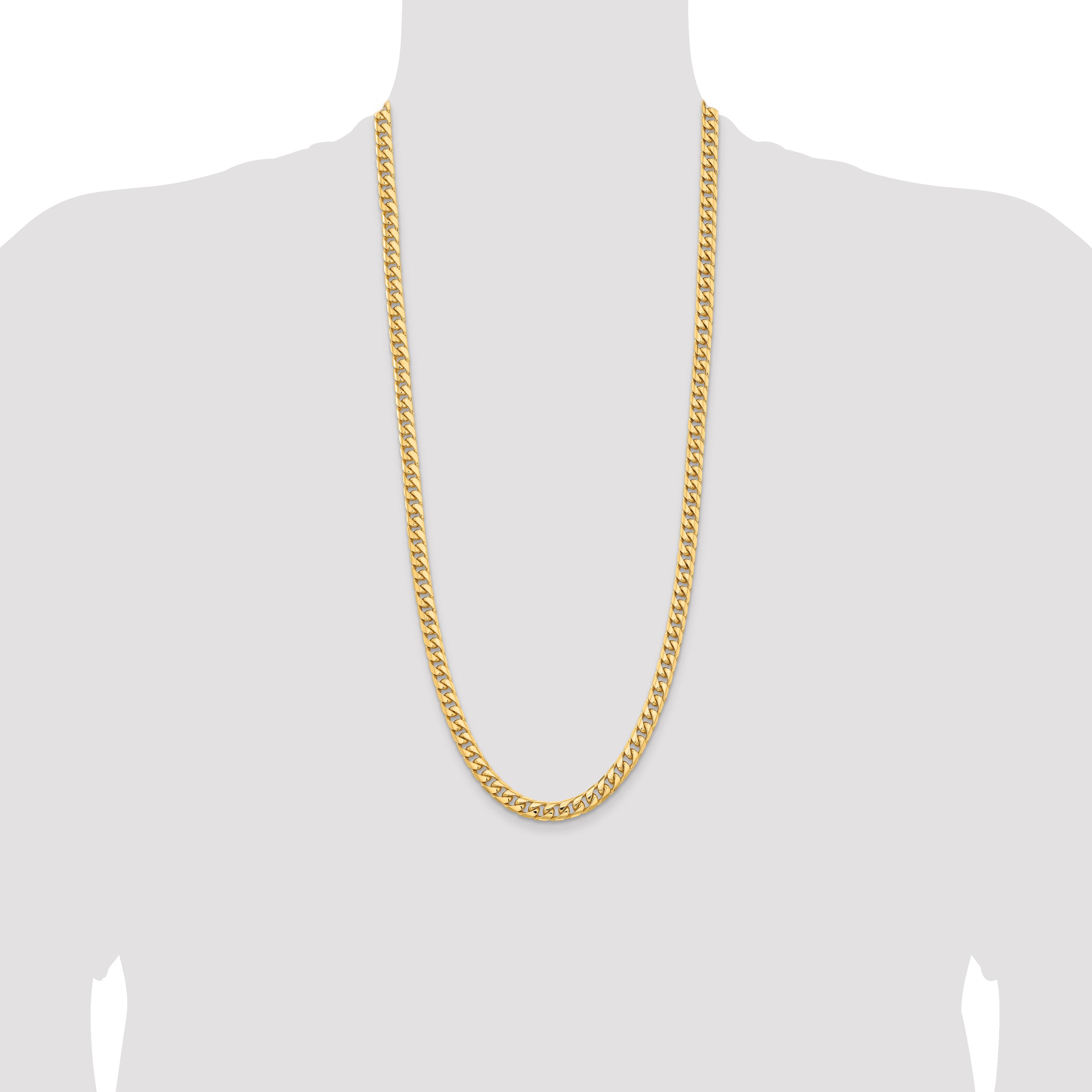 10K 6.75mm Solid Miami Cuban Chain