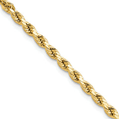 10k 3mm Semi-solid D/C Rope Chain