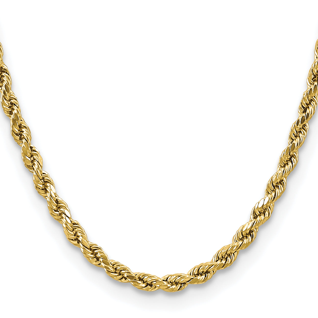 10k 4.9mm Semi-solid D/C Rope Chain