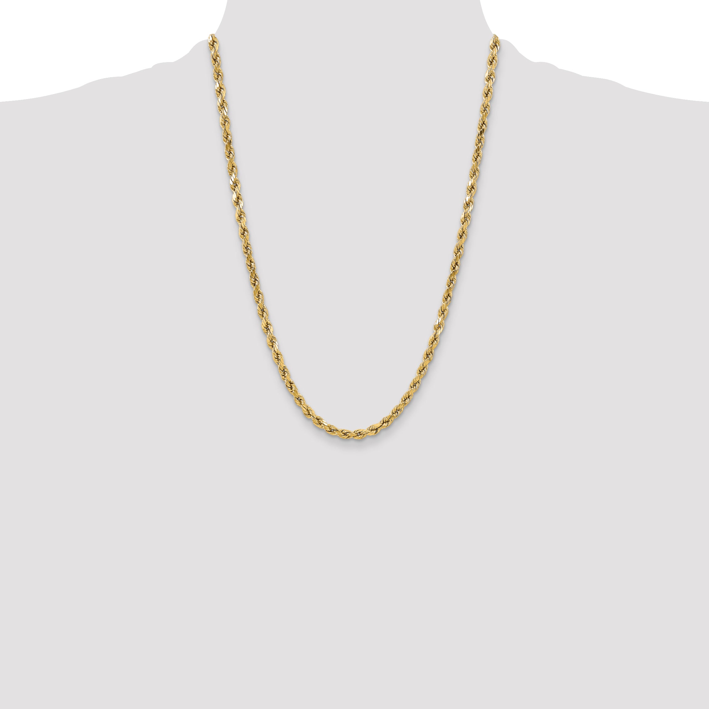 10k 5.5mm Semi-solid D/C Rope Chain