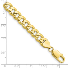 10k 7.75mm Flat Beveled Curb Chain