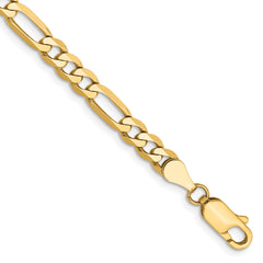 10K 4.75mm Flat Figaro Chain