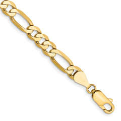 10K 5.25mm Flat Figaro Chain