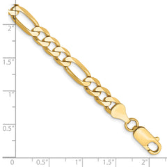 10K 6.25mm Flat Figaro Chain