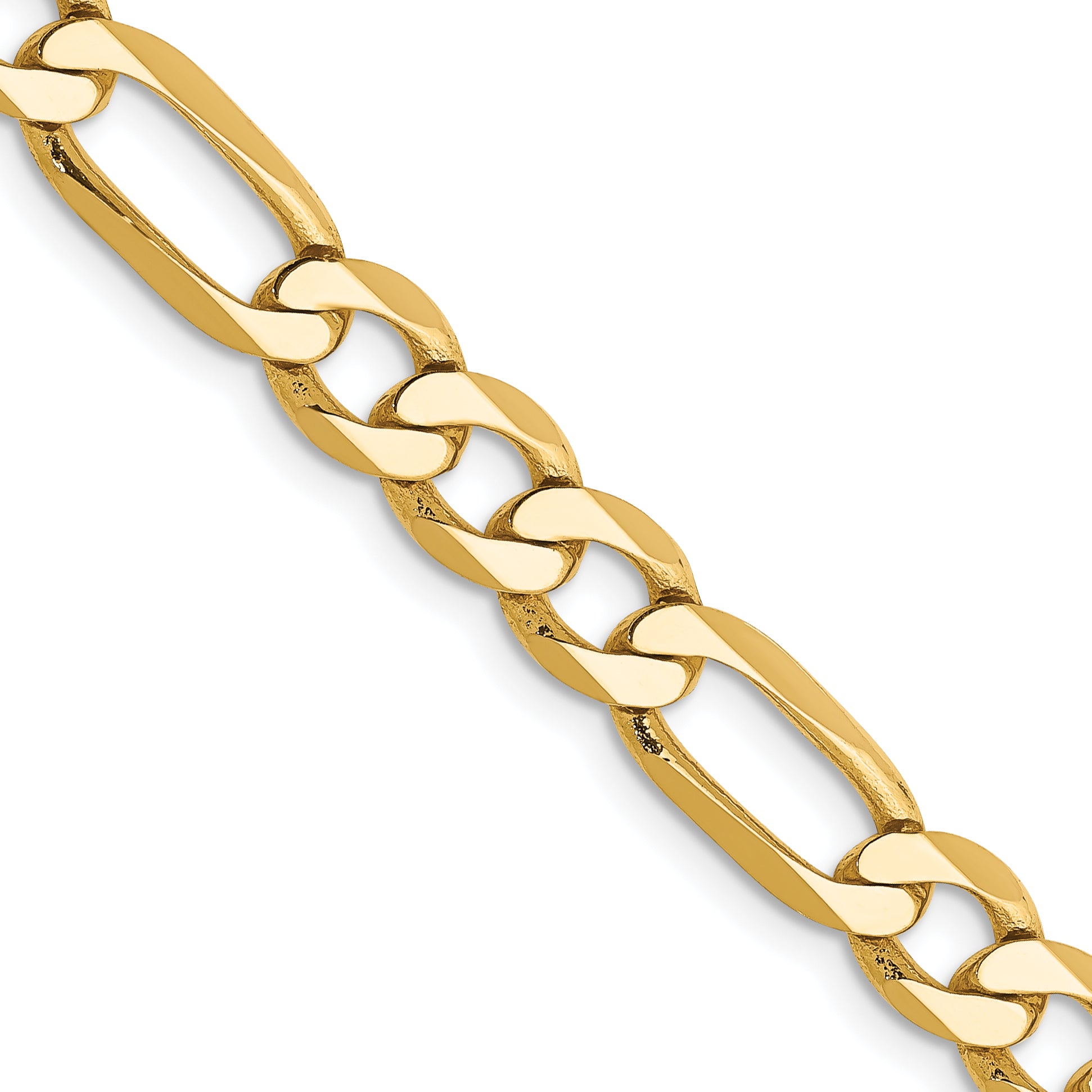 10K 6.25mm Flat Figaro Chain