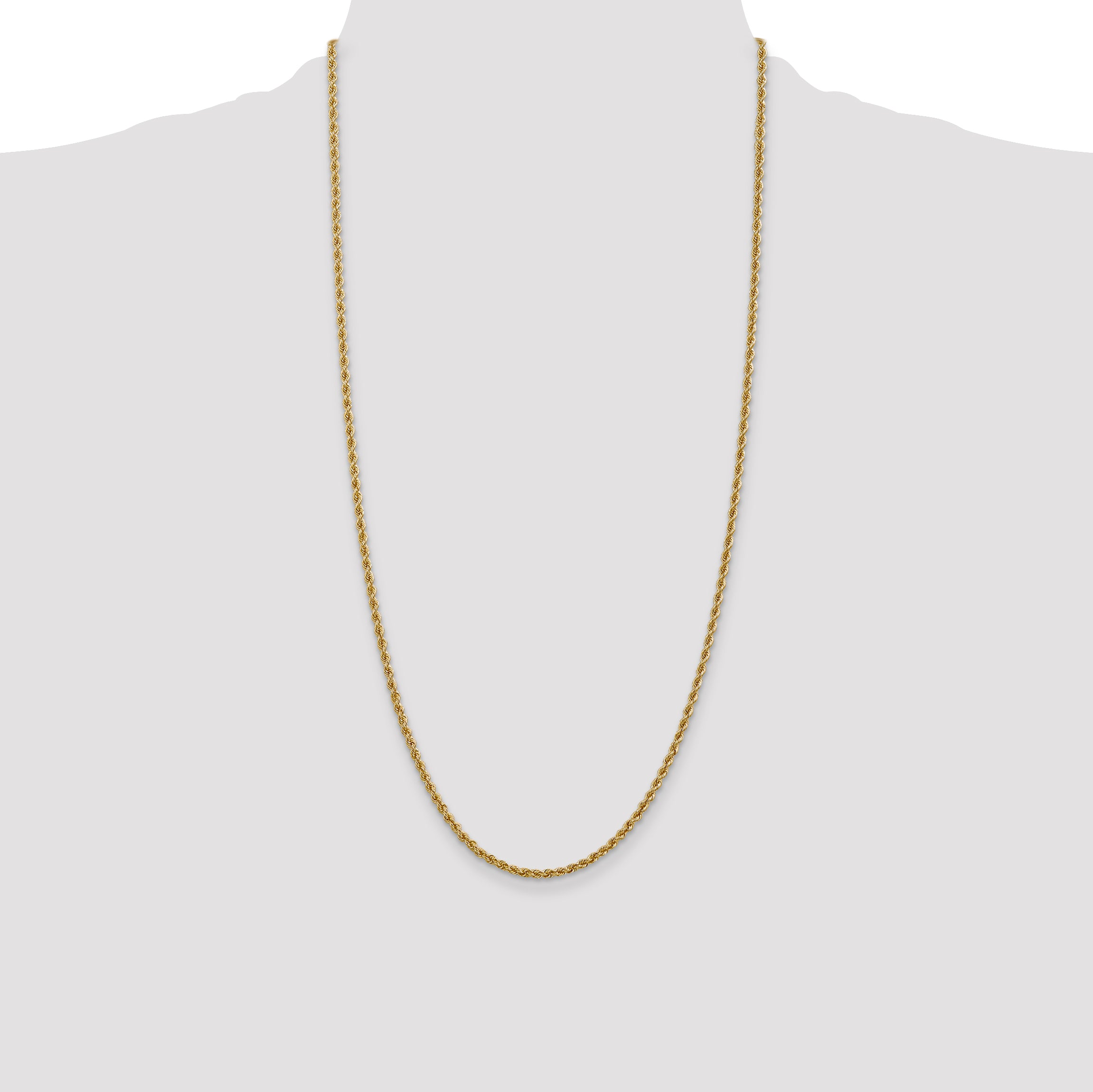 10k 2.5mm Regular Rope Chain