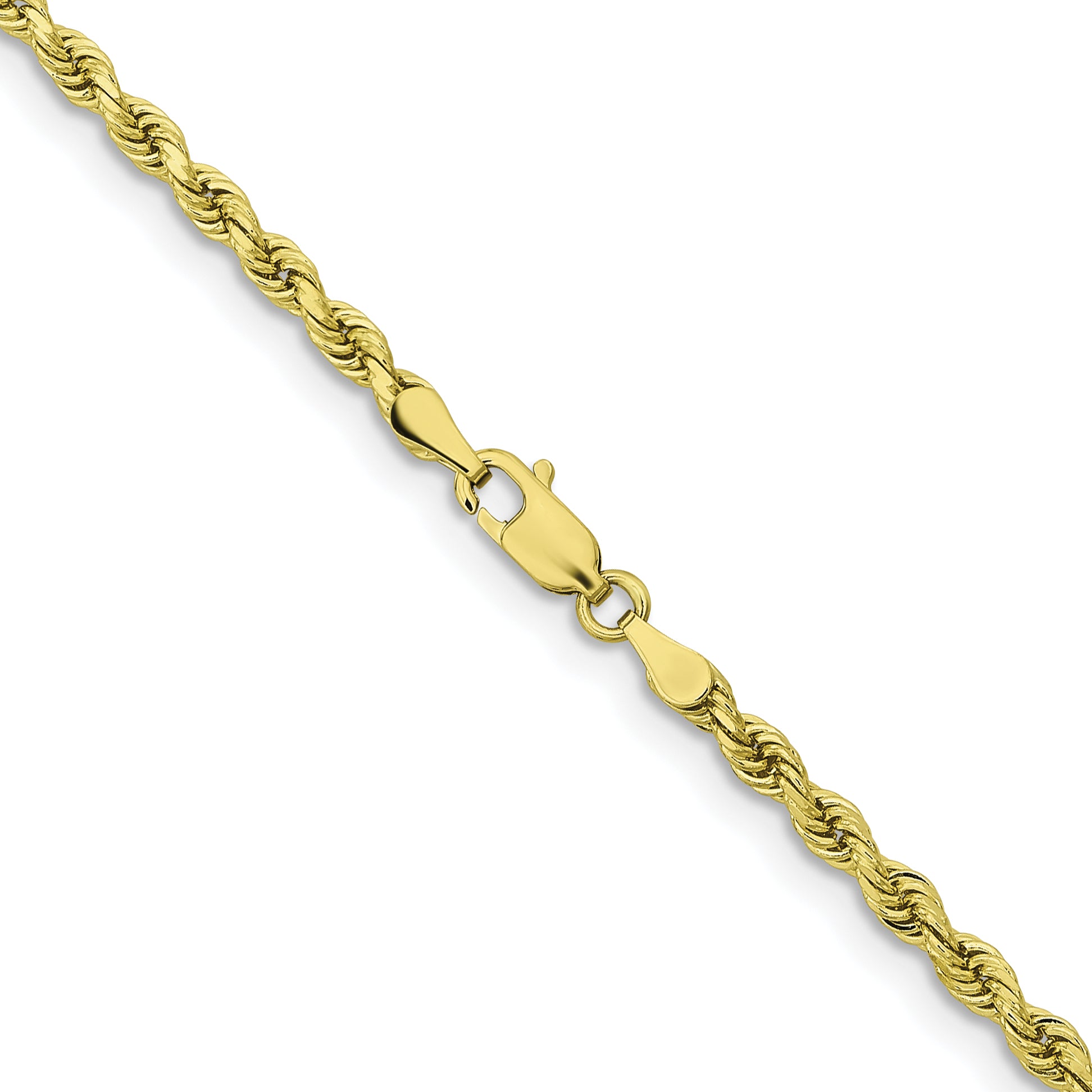 10k 3.25mm Diamond-cut Rope Chain