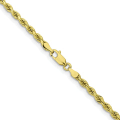 10k 3.25mm Diamond-cut Rope Chain