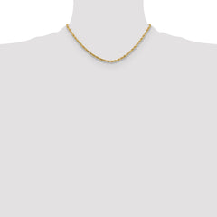 10k 3.25mm Diamond-cut Rope Chain