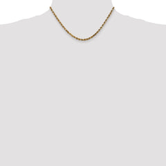 10k 3.5mm Diamond-cut Rope Chain