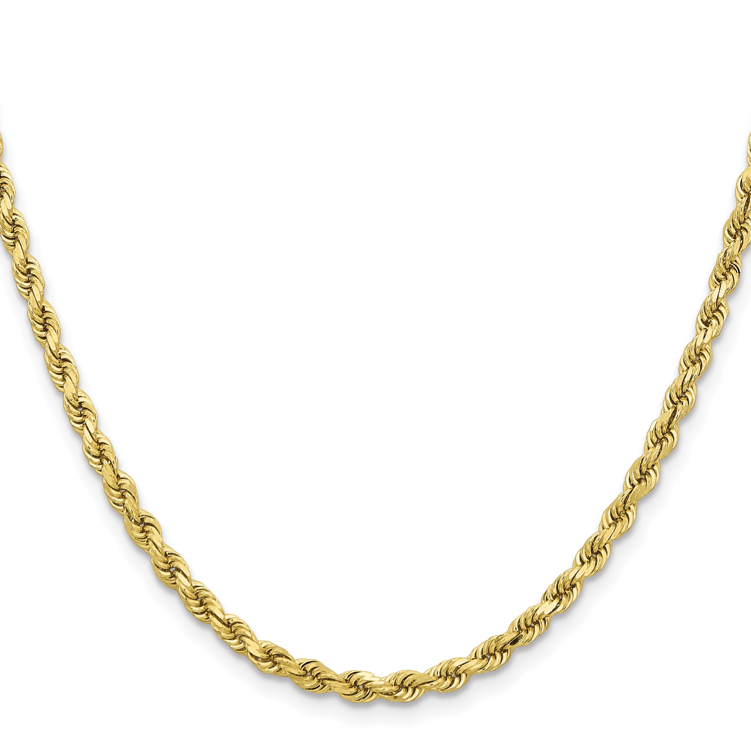 10k 3.75mm Diamond-cut Rope Chain