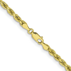 10k 3.75mm Diamond-cut Rope Chain