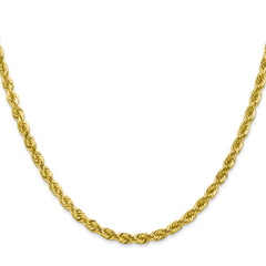 10k 4mm Diamond-cut Rope Chain