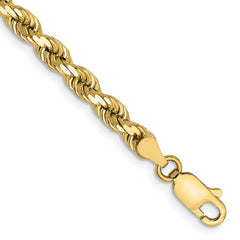 10k 4mm Diamond-cut Rope Chain