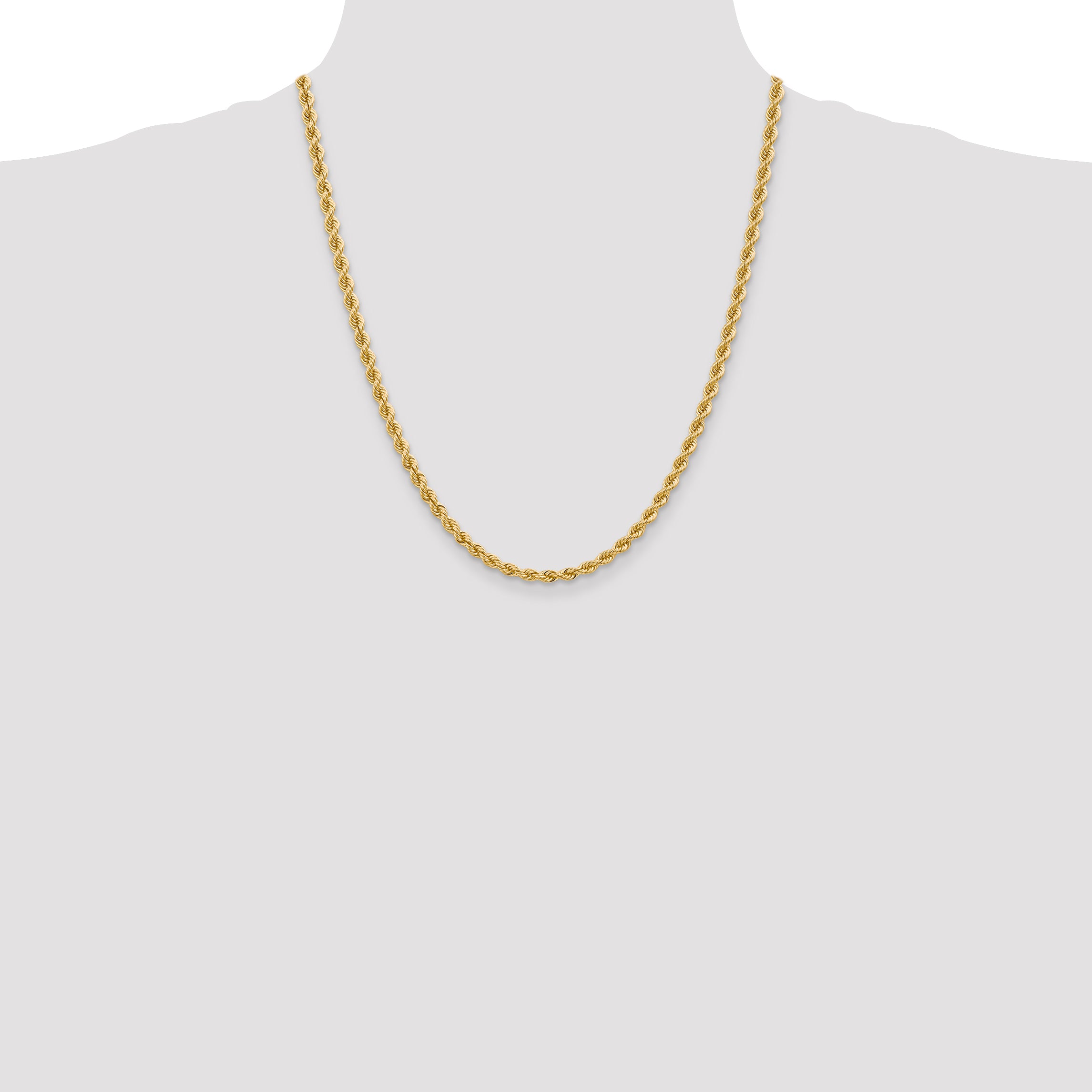 10k 4mm Regular Rope Chain