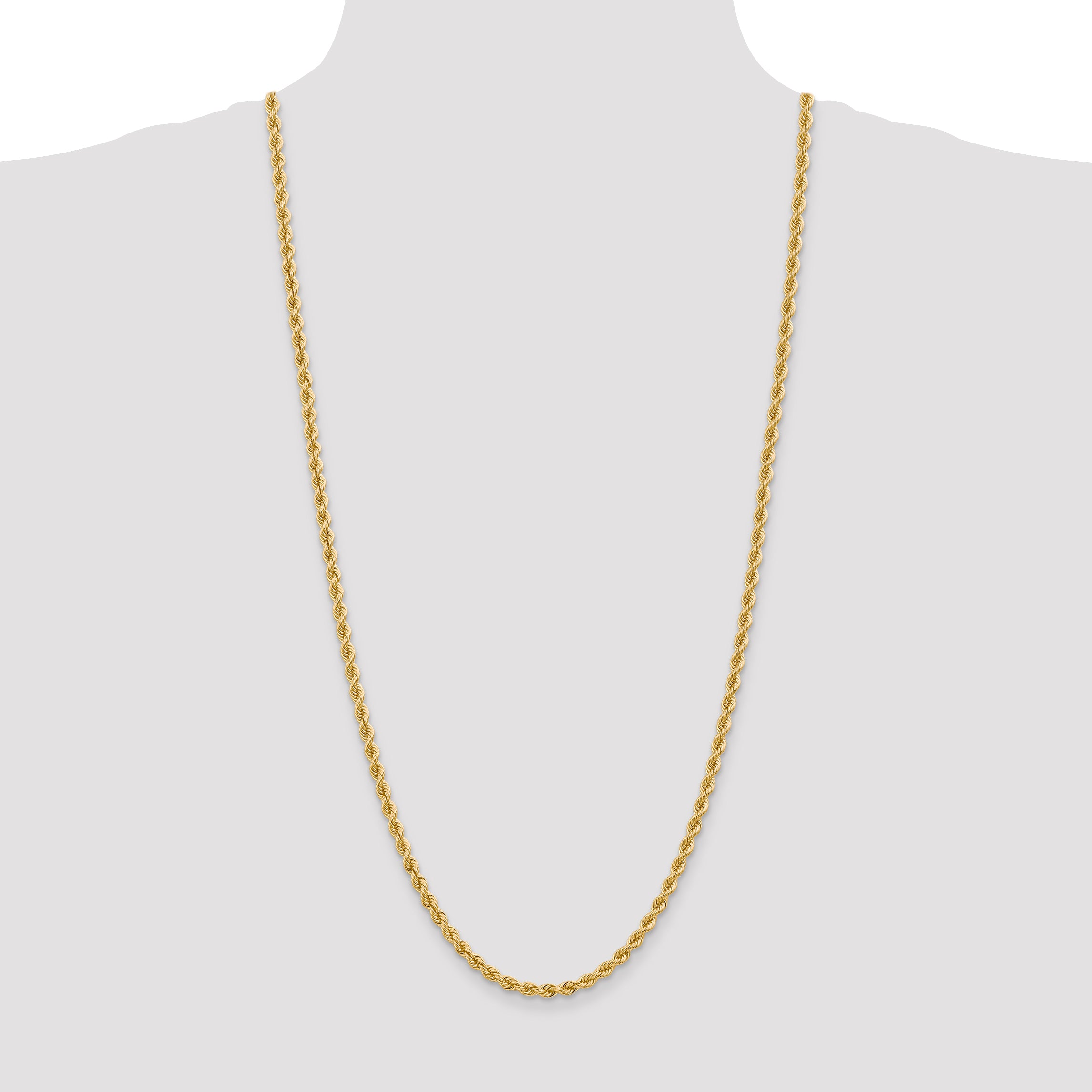 10k 4mm Regular Rope Chain