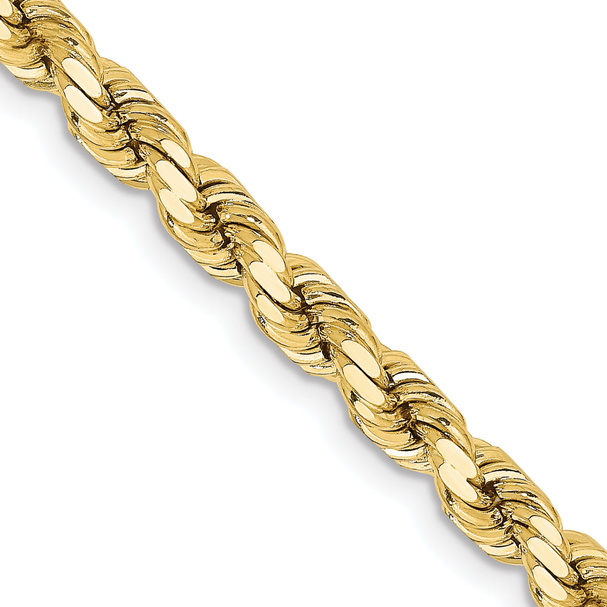 10k 4.25mm Diamond-cut Rope Chain