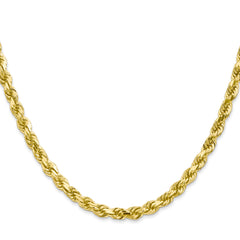 10k 4.5mm Diamond-Cut Rope Chain