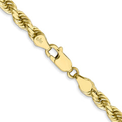 10k 4.5mm Diamond-Cut Rope Chain