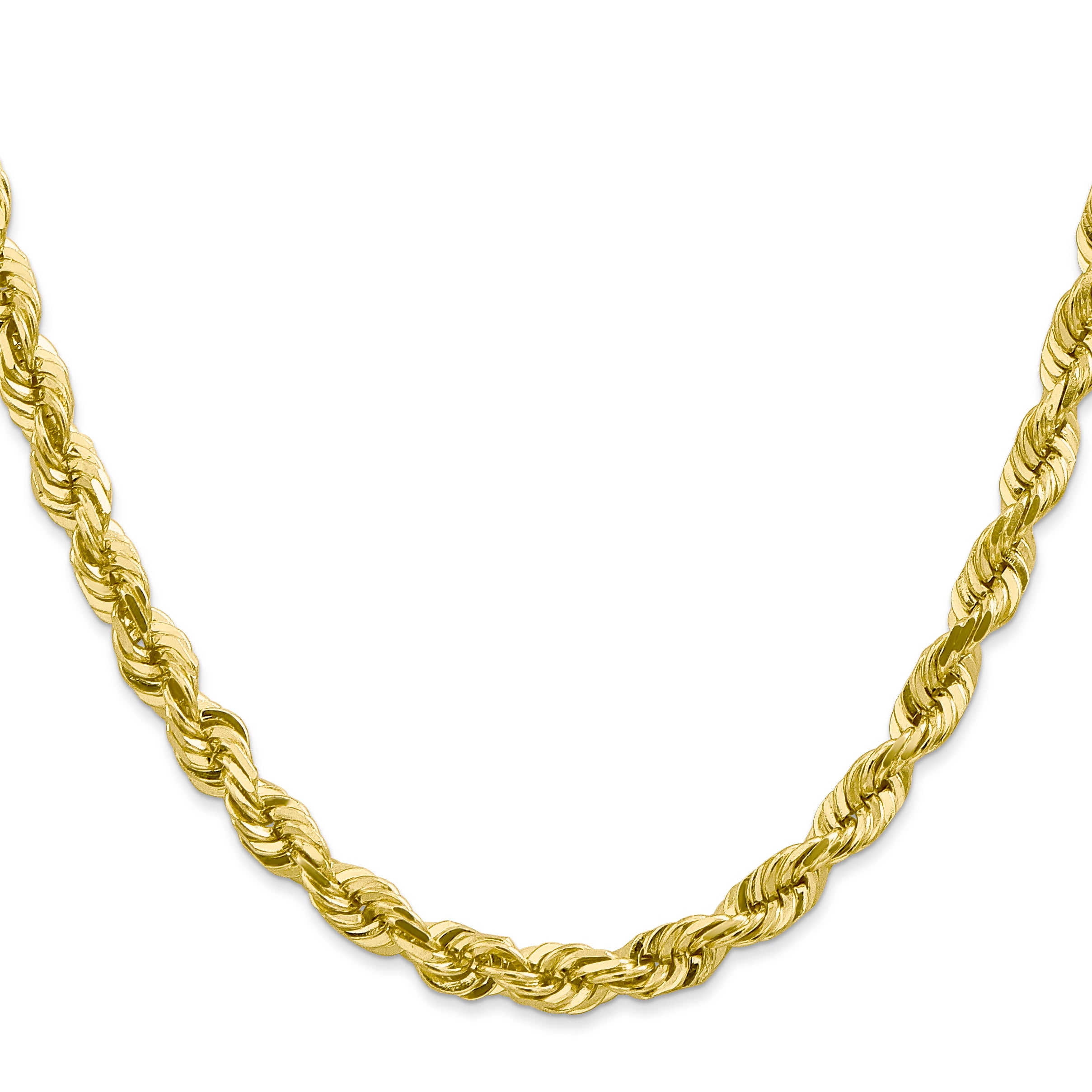 10k 5.5mm Diamond-cut Rope Chain