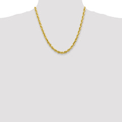 10k 5.5mm Diamond-cut Rope Chain