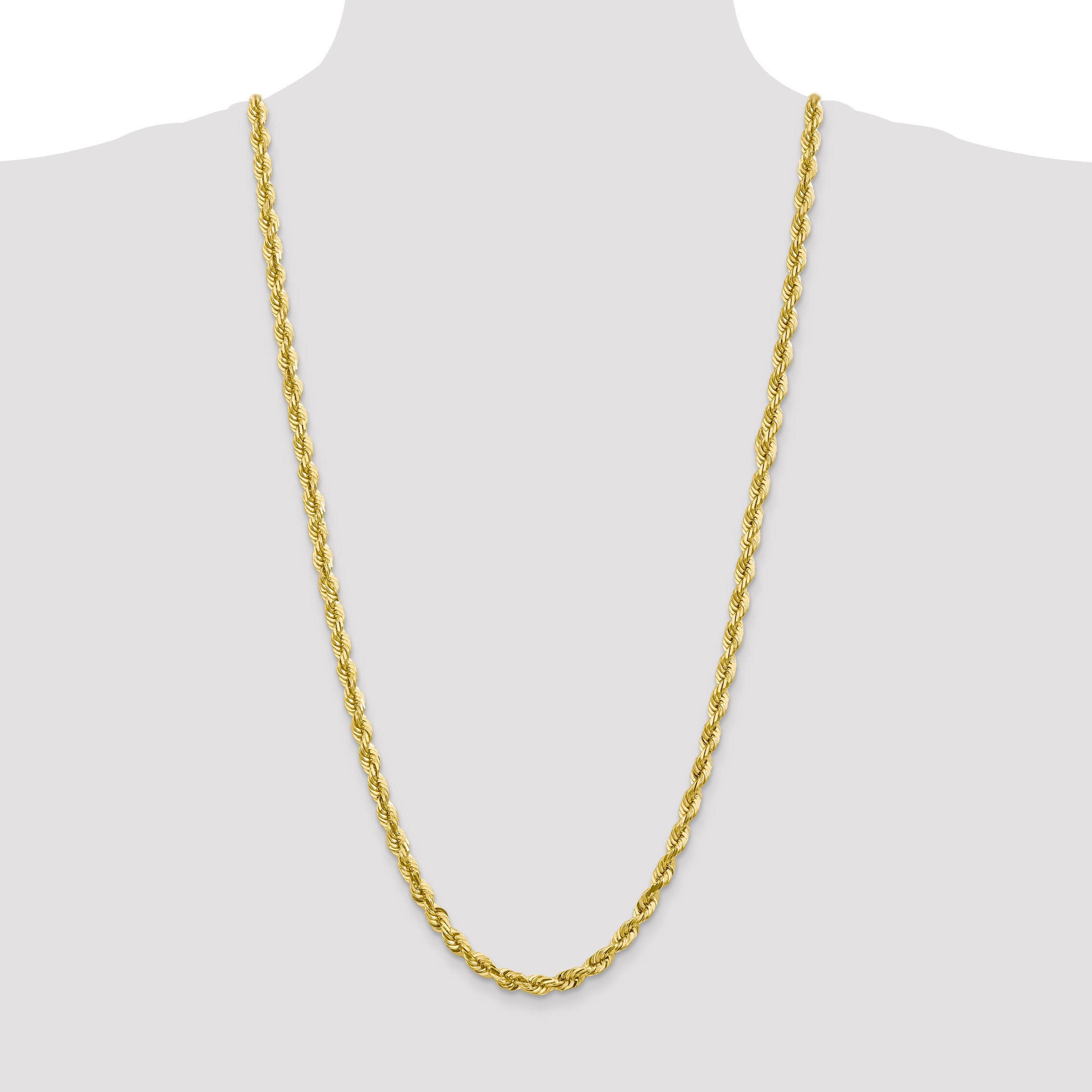 10k 5.5mm Diamond-cut Rope Chain