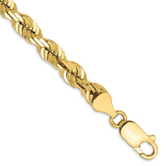 10k 5.5mm Diamond-cut Rope Chain