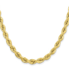 10k 6.5mm Diamond-cut Rope Chain