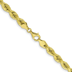 10k 6.5mm Diamond-cut Rope Chain