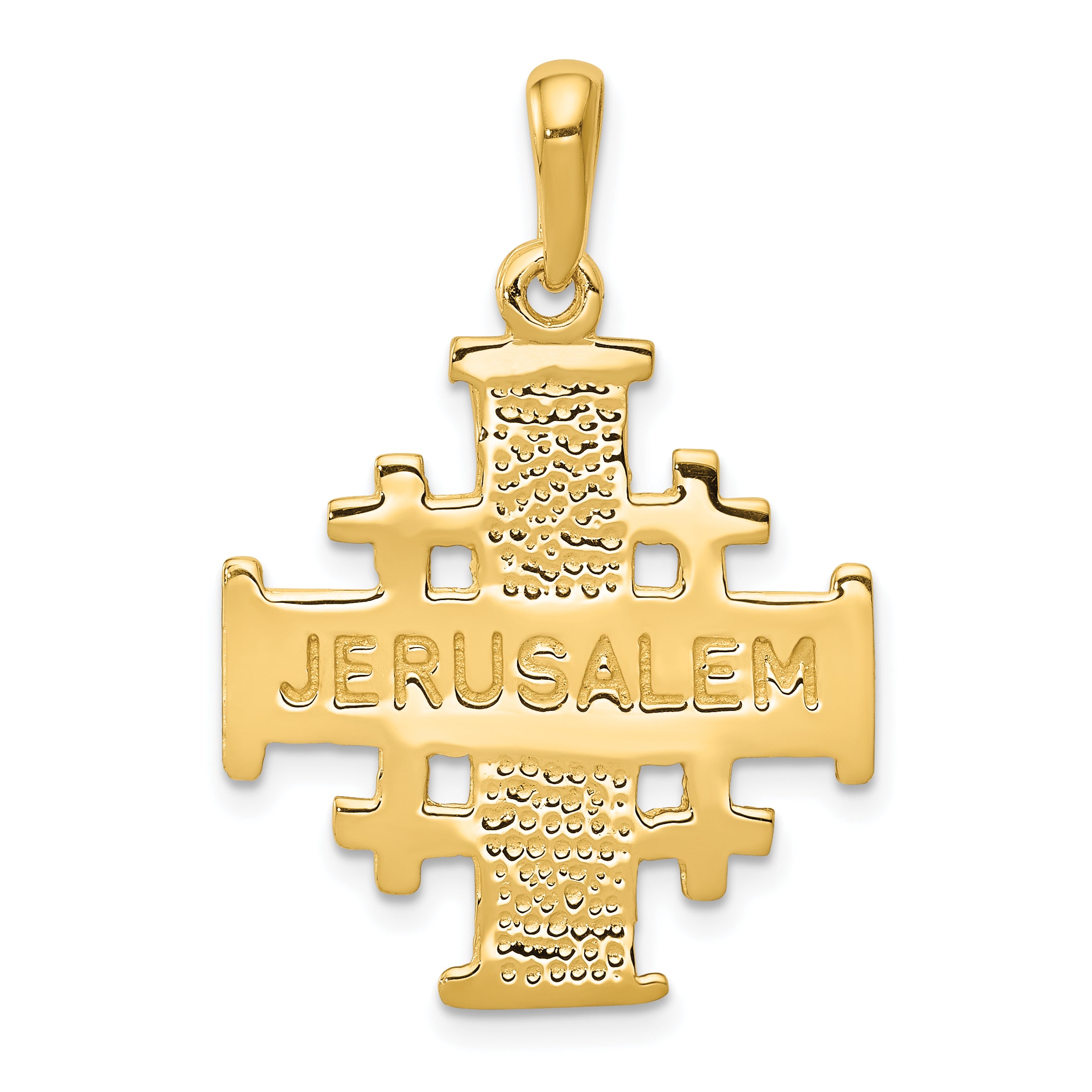 10k Jerusalem Cross Pendant